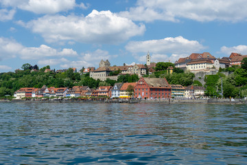 Obraz premium Lake promenade Meersburg at lake constance in Germany