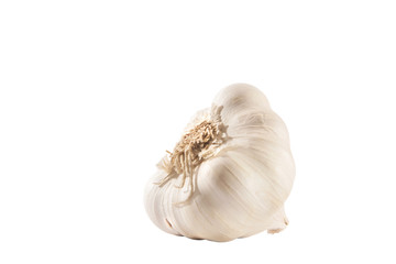 garlic bulb isolated on white