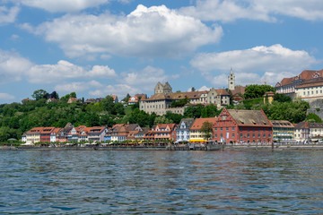 Obraz premium Lake promenade Meersburg at lake constance in Germany