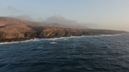 Wonderful sunset from the mountains and contemplating the sea and the coast in all its splendor