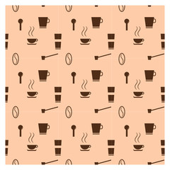 Seamless pattern with coffee