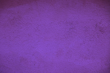 Purple wall texture or background. Violet background for text and design. Grunge purple wall