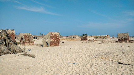 Remains of an abandoned town