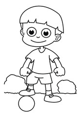 Obraz premium child in a cap