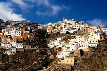 Fototapeta premium Greece, Karpathos island, the village of Olympos.