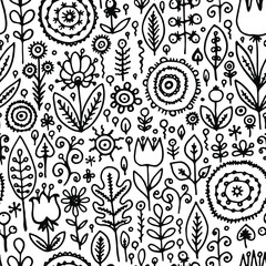 seamless pattern with flowers