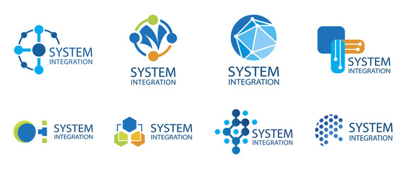 Vector logo of a system integration company