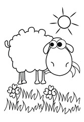  outline cartoon coloring book/animal/vegetable/ character