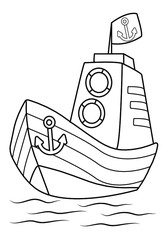  outline cartoon coloring book/animal/vegetable/ character