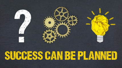 Success can be planned