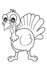  outline cartoon coloring book/animal/vegetable/ character