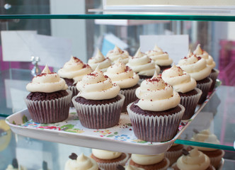 Cupcake served on table