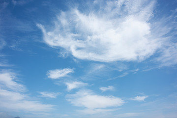 白い雲と青い空