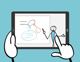 タブレット　オンライン授業