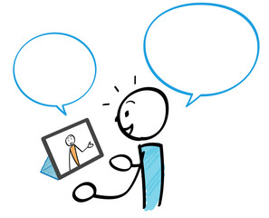 タブレット　オンラインで繋がる