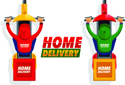 Home delivery service. . Vector EPS