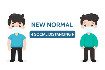 social distancing. Spacing between yourself and others to prevent corona virus infection..