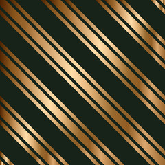 Vector striped seamless pattern with golden diagonal stripes. Colorful background. Wrapping paper. Print for interior design and fabric. - 351860131
