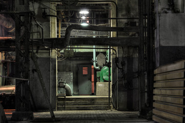 Industrial power plant powerhouse station building  in Poland