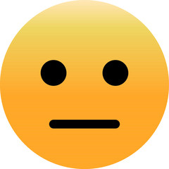 
Poker face. Abstract funny flat style emoticons emoticon reaction color icon.