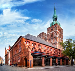 St. Nicholas Church in the old town of Stralsund, Germany