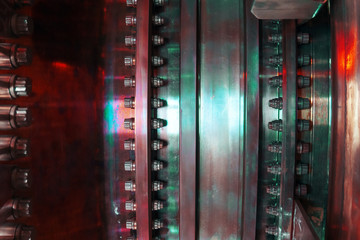 The structural part of the gas turbine, individual elements of the industrial mechanism.