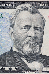 fragment of 50 dollar bill