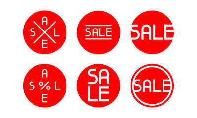 Sale Tags. Sale banner design, big sale special offer. Vector graphic.