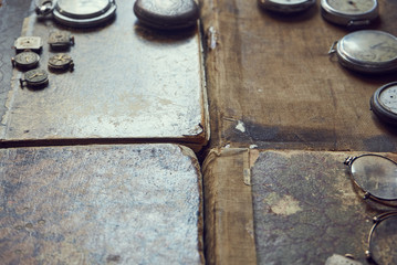 
texture of old books of the middle ages