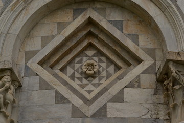 detail of a church in Italy