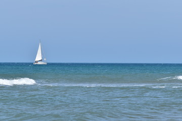 sailboat on the sea