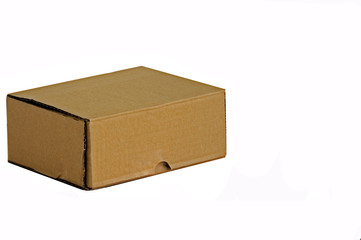 box for mail parcels on a white background space for text