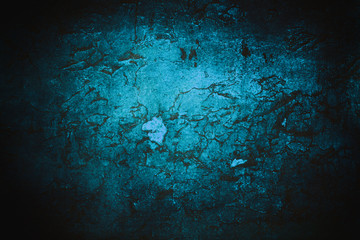 Old, shabby navy blue grunge texture. Vignette. Backgrounds T
