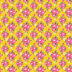 seamless background with flowers