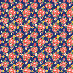 seamless background with flowers