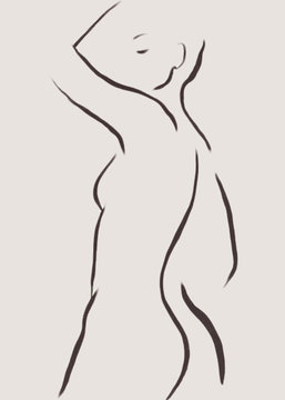 Woman lines Minimalism 