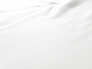 Soft white wrinkled fabric background