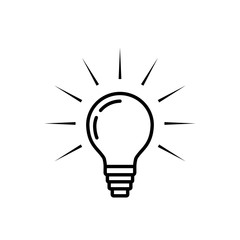 Light bulb line icon