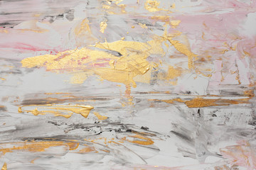 chic, luxurious Colorful background with divorces and gold. marble imitation, acrylic paint,...