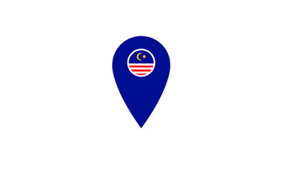 Malaysia Location pin map navigation label symbol