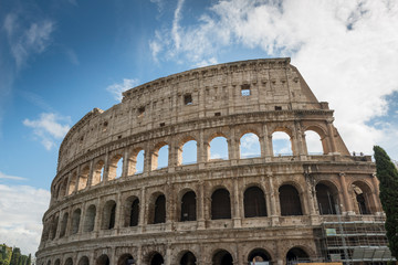 Fototapeta na wymiar Rome/Italy - 10.22.2015 View of the roman coliseum