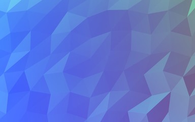Fototapeta premium Abstract triangle geometrical blue background. Geometric origami style with gradient. 3D illustration