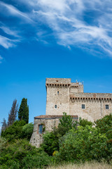 Fototapeta na wymiar albornoz fortress on the hill above narni