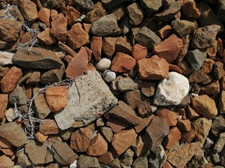 texture stones crushed brown background