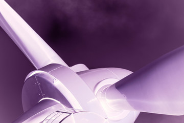 abstract photo of a rotor of a wind turbine