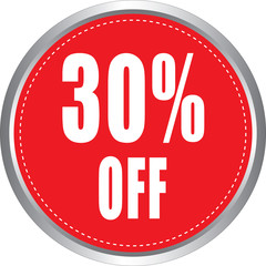 30 Percentage  Off Discount Offer sale Graphics