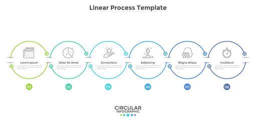 Modern Linear Infographic Template