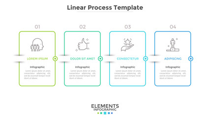 Modern Linear Infographic Template