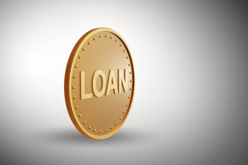 Loan and debt concept - 3d rendering