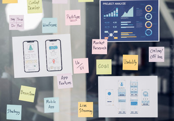close up ux/ui prototype design and business strategy plan for develop mobile app on clear...